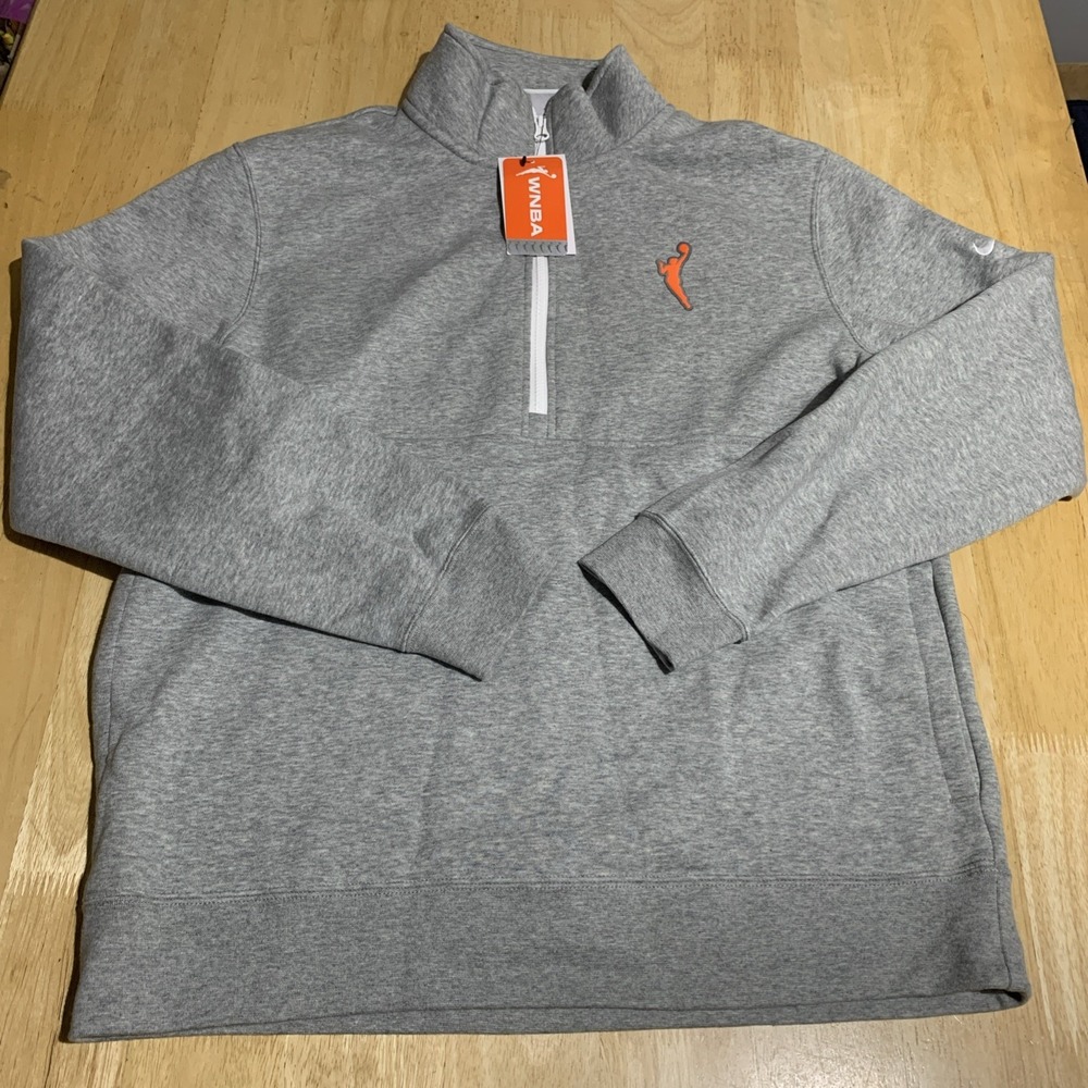 Nike Team 13 WNBA Club Half-Zip Pullover Men's L Dark Grey Heather II0550-063